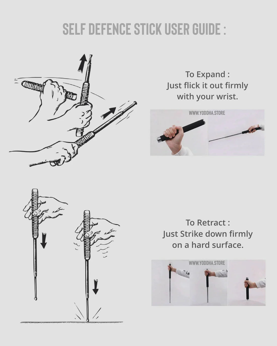 Trezyo™ - Telescopic Self Defense Stick