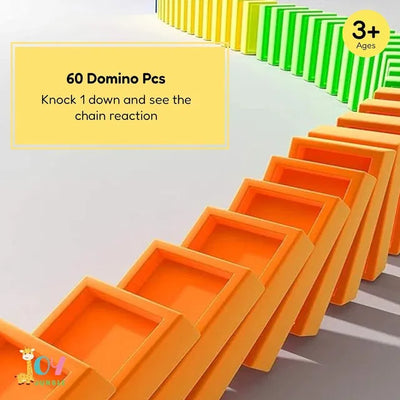 Train Toy Domino Set for Kids – BPA-Free Plastic with Sound Effects